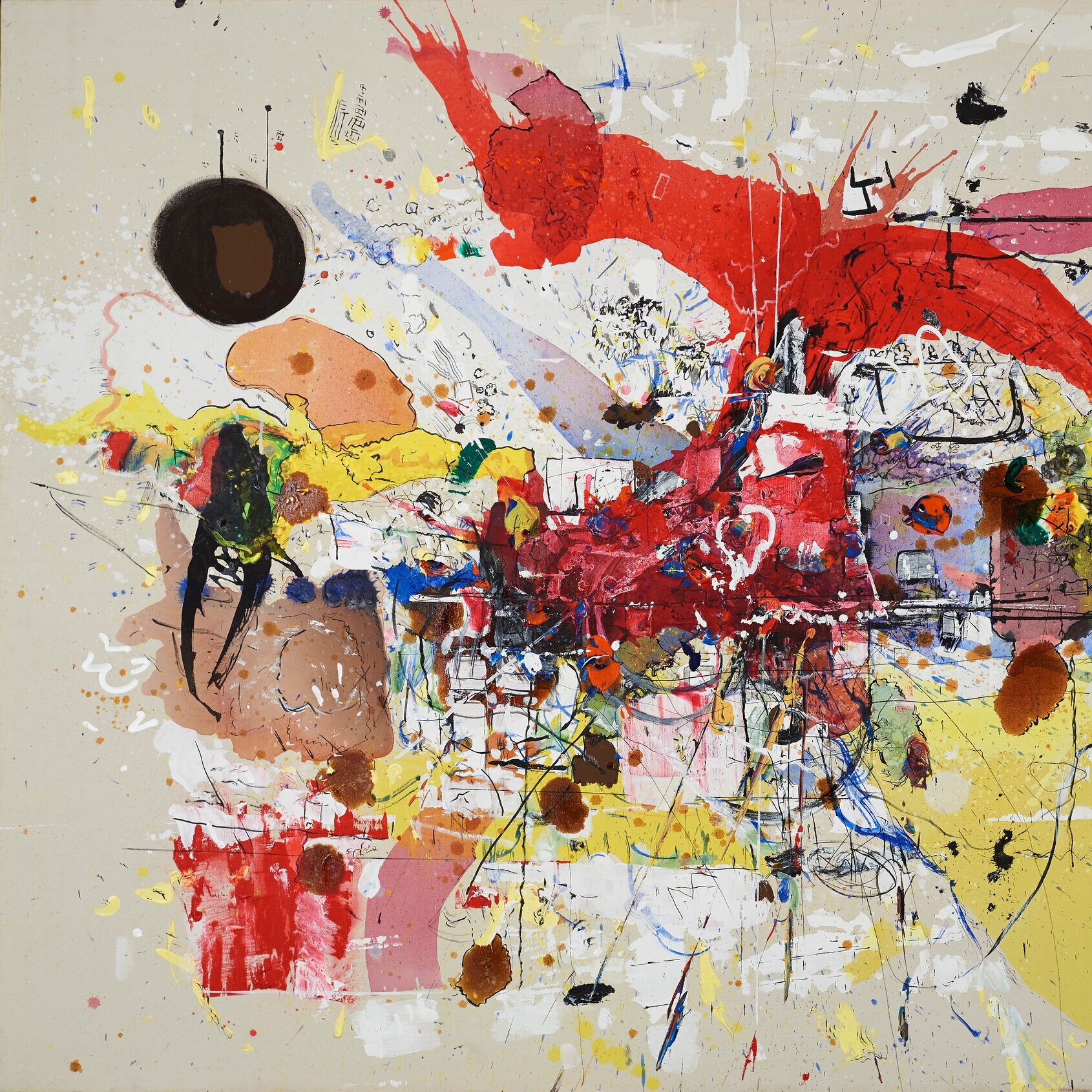   Marcelo Legrand  Sin título  , 2019-2020   Acrílico sobre tela 148 x 220 cm Galería SUR 