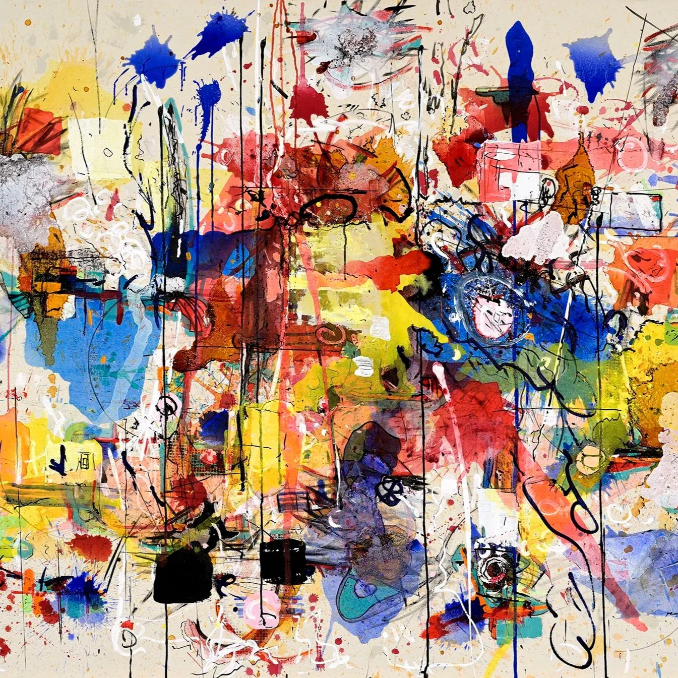 Marcelo Legrand, Tensiones disparadas, 2022, Técnica mixta sobre tela, 148 x 220 cm.jpg
