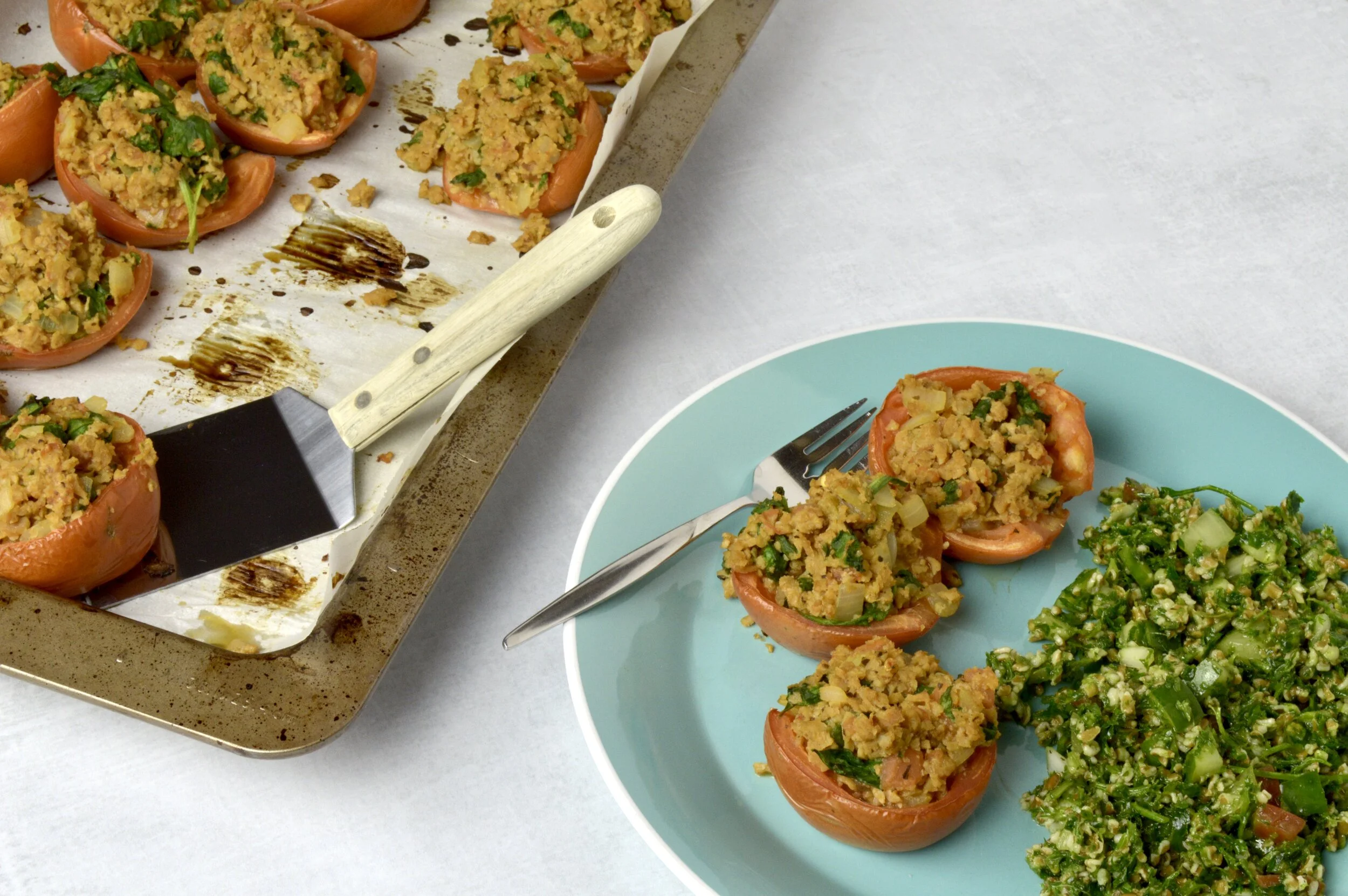 Vegan Stuffed Tomatoes