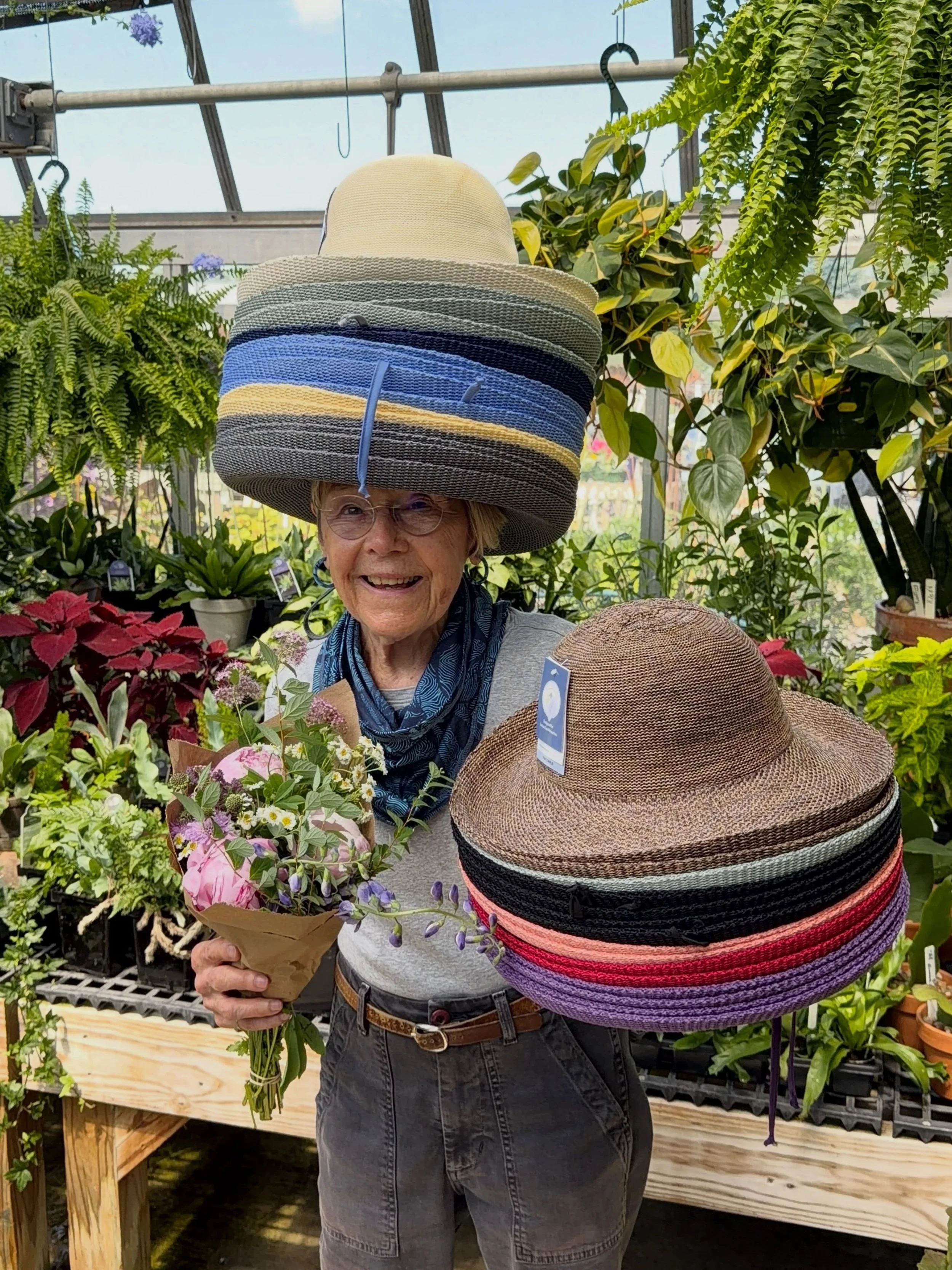 Caps, caps for sale, 50 cents a cap! - an ode to one of Riley&rsquo;s favorite childhood books!
.
We just received a new shipment of @wallaroohats with your favorite model Shirley showing off one of the many styles we just got in.
.
We also just rece
