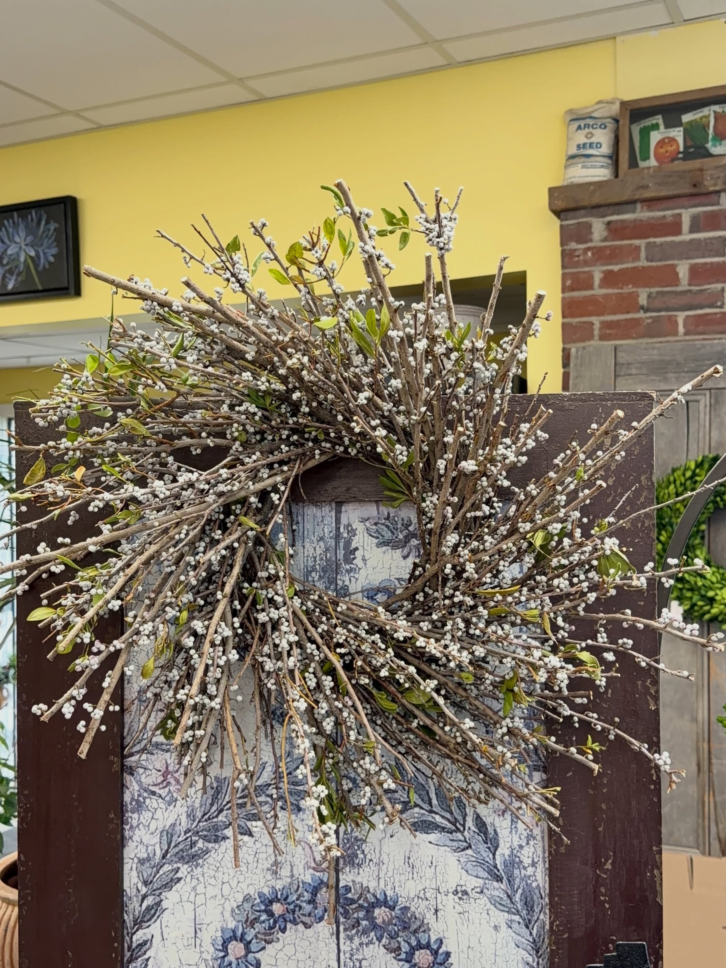 Wow check out how beautiful these Bayberry wreaths are!
.
These wreaths are hand made locally here in Maine and are truly magnificent. They are a limited stock item and are sold first come first serve so stop in sometime soon to check them out in per