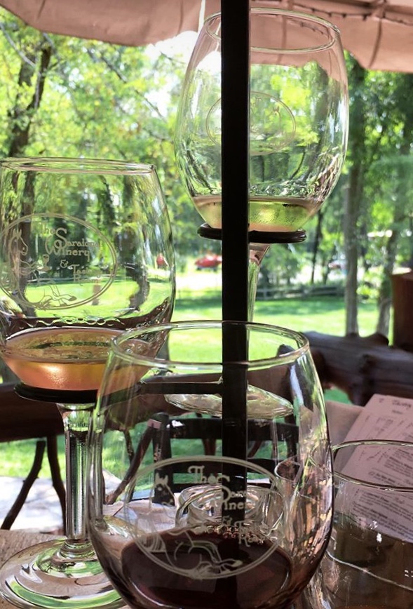 Wine Tasting Flights come in this spiral carrier all in one serving!