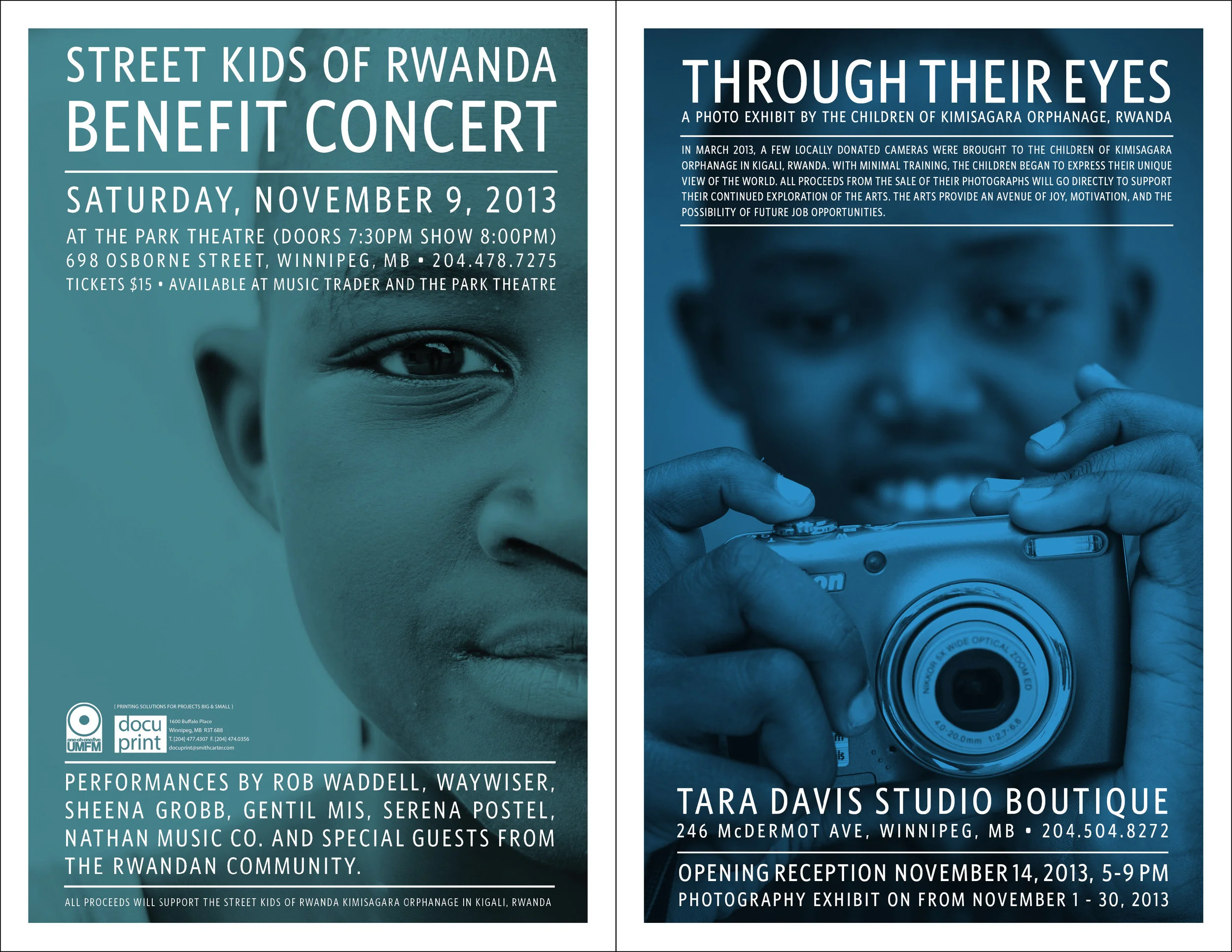 Rwanda Fundraiser - poster design