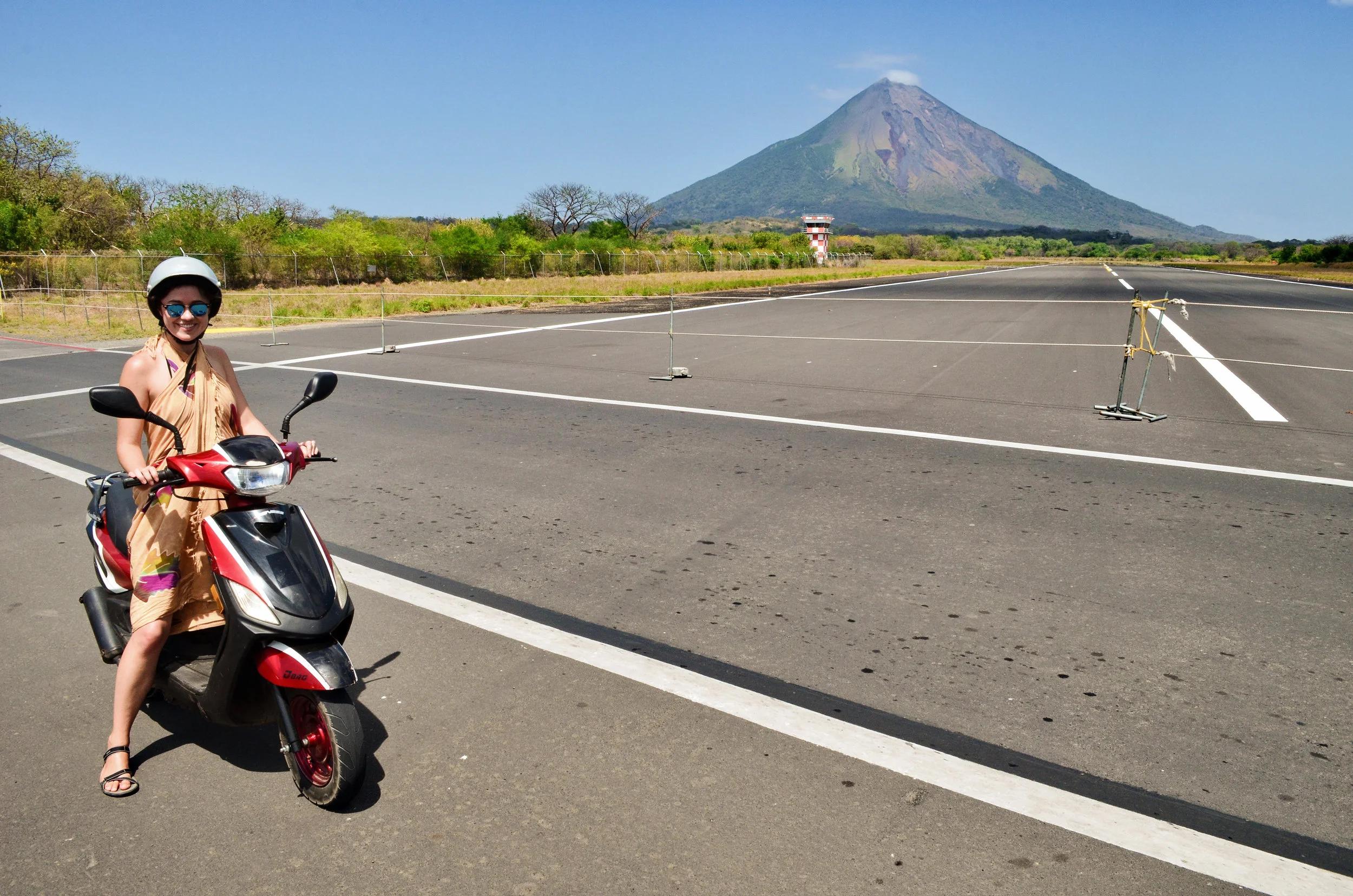 One of the best views of Volcán Concepción can be seen from the airstrip of the island's airport.