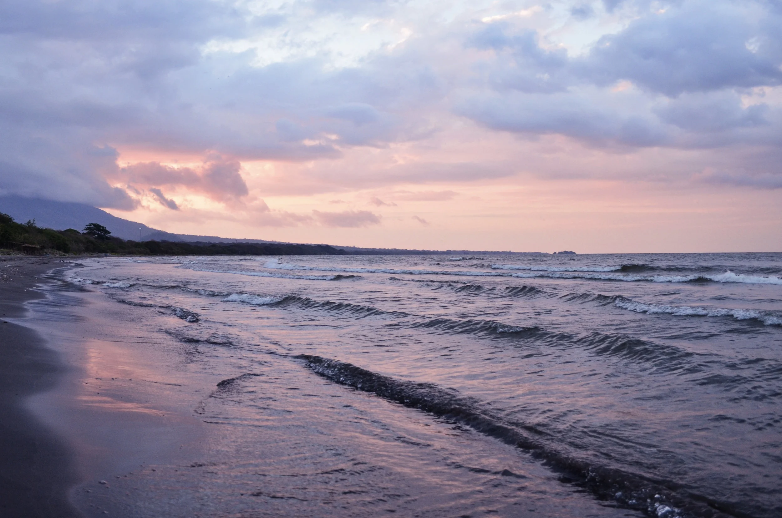 Playa Santo Domingo at sunset.