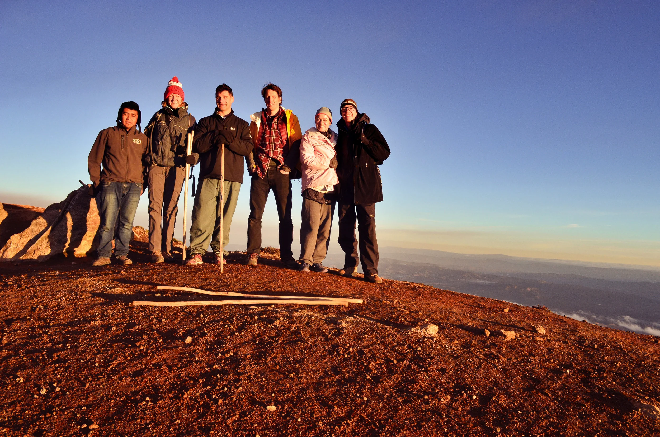 Our group at the summit of Acatenango