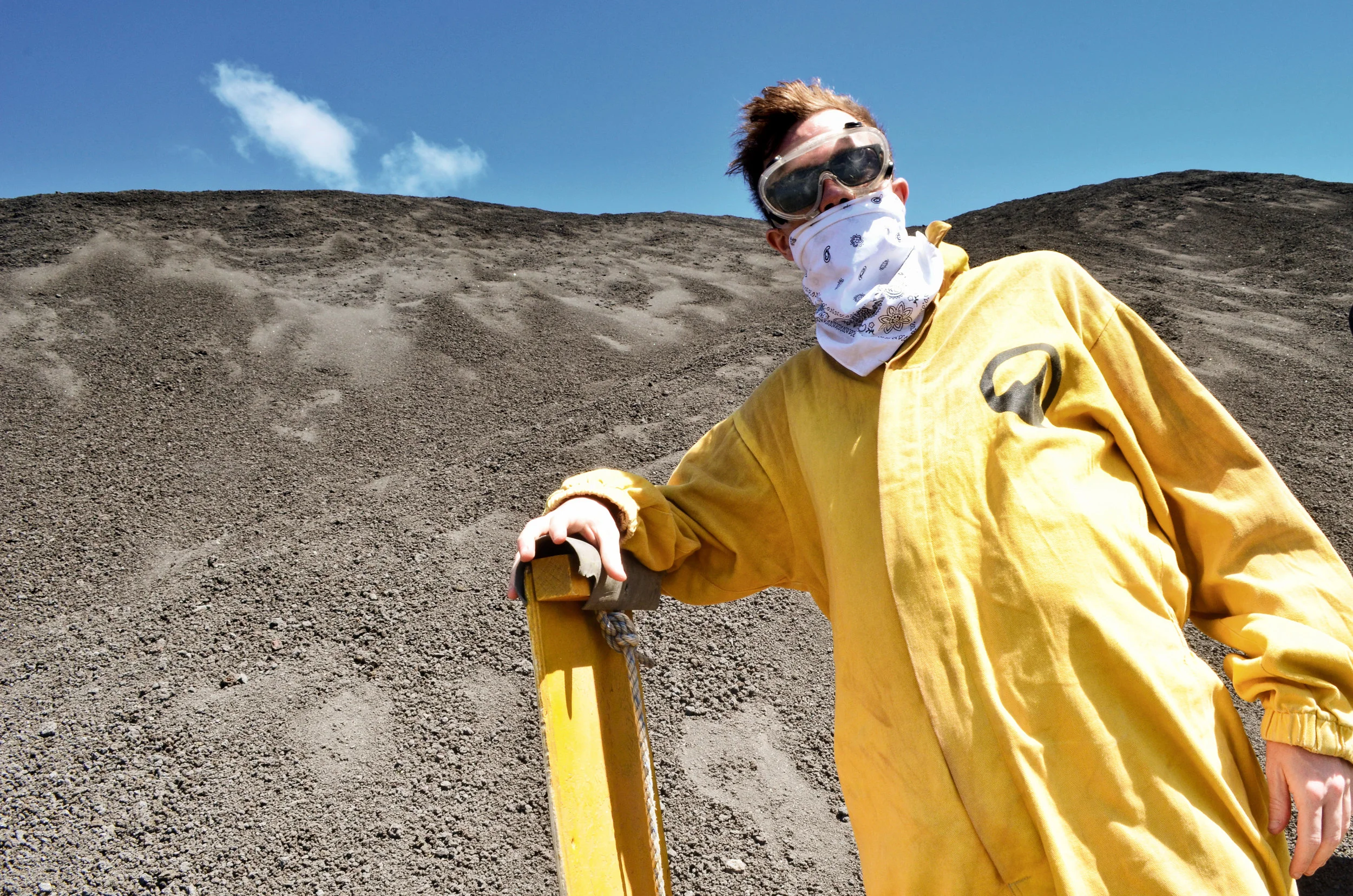 Jared all suited up at the summit