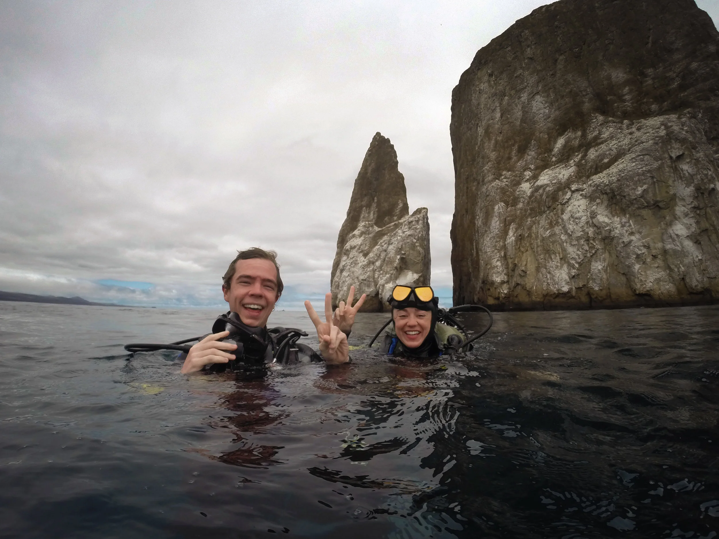 The end of a wonderful dive off Kicker Rock on San Cristóbal Island