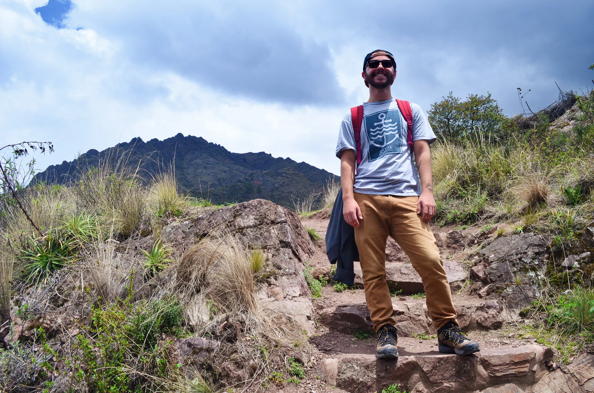 Rebecca’s brother, Richie, in the Sacred Valley of Peru