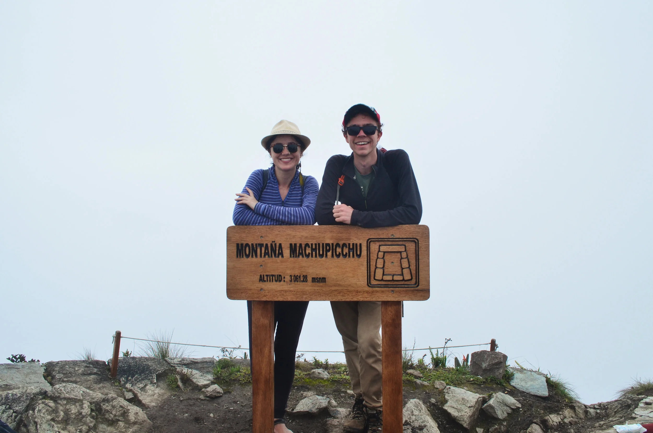 Nothing but fog at the summit