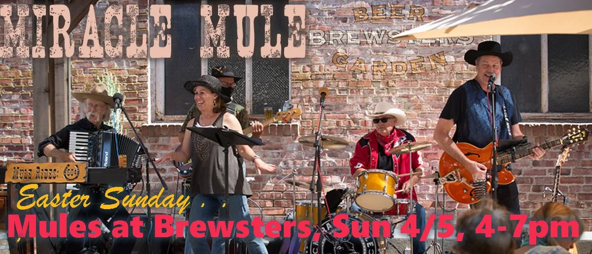 Easter Sunday - Mules at Brewsters - Sunday April 5, 4-7pm