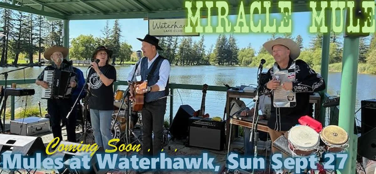 Coming Soon . . .. Mules at Waterhawk - Sunday, September 27