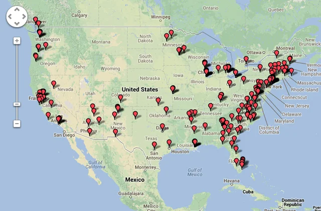 Map: Natasha Bowens/The Color of Food. Photos: Courtesy of Organizations Profiles