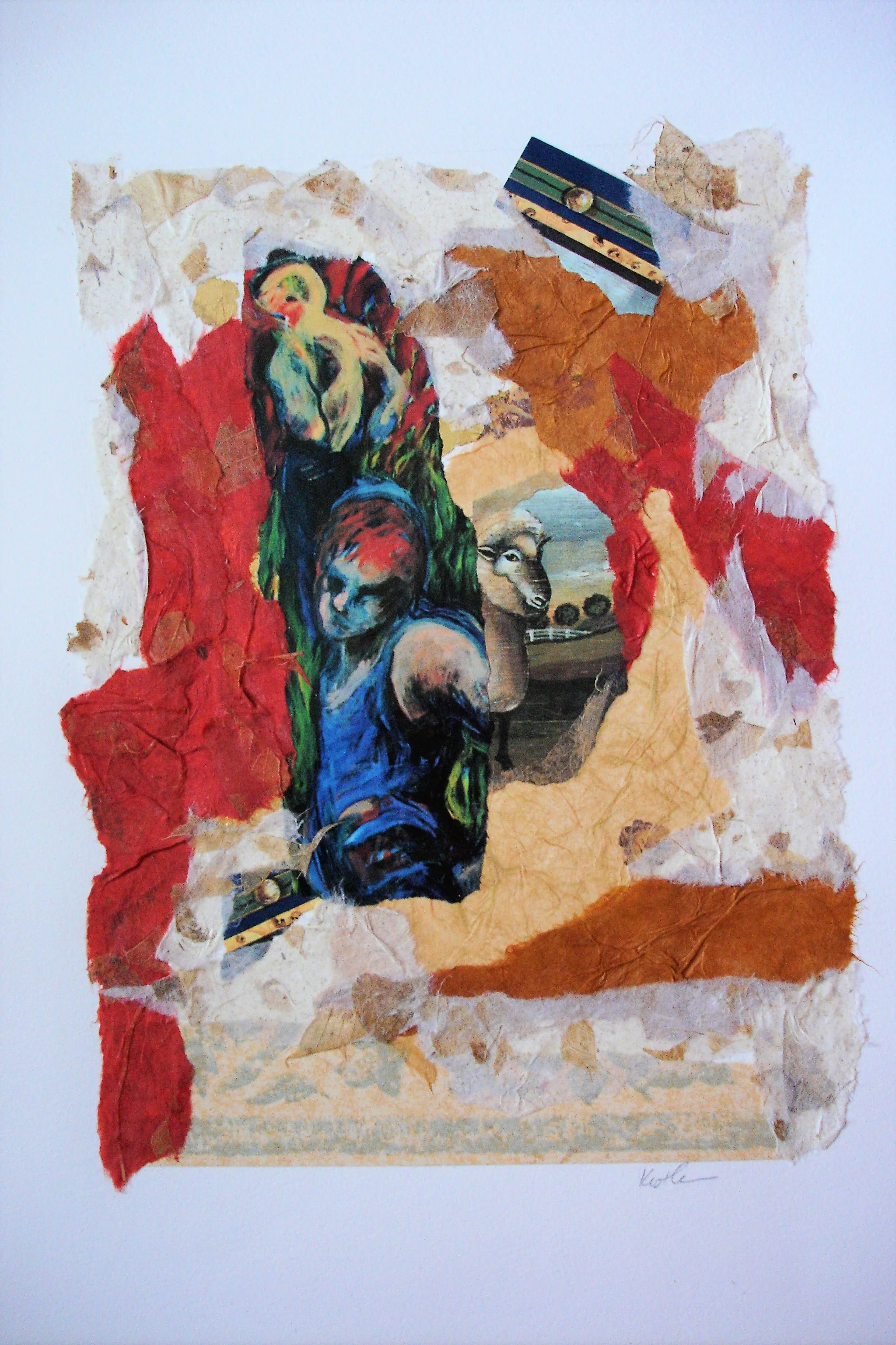 Abstract Human Merged Sheep