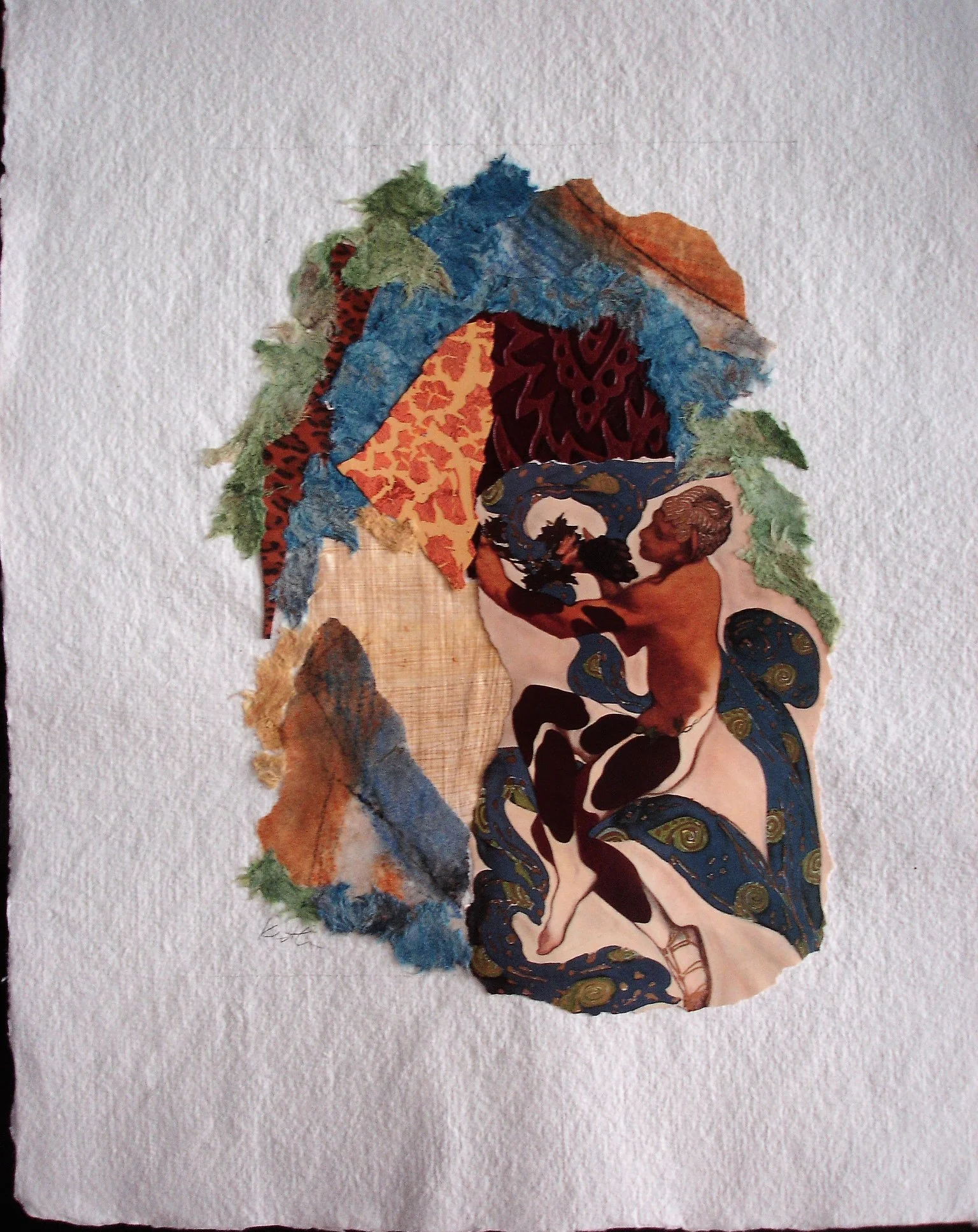 Abstract Man with Ram Head