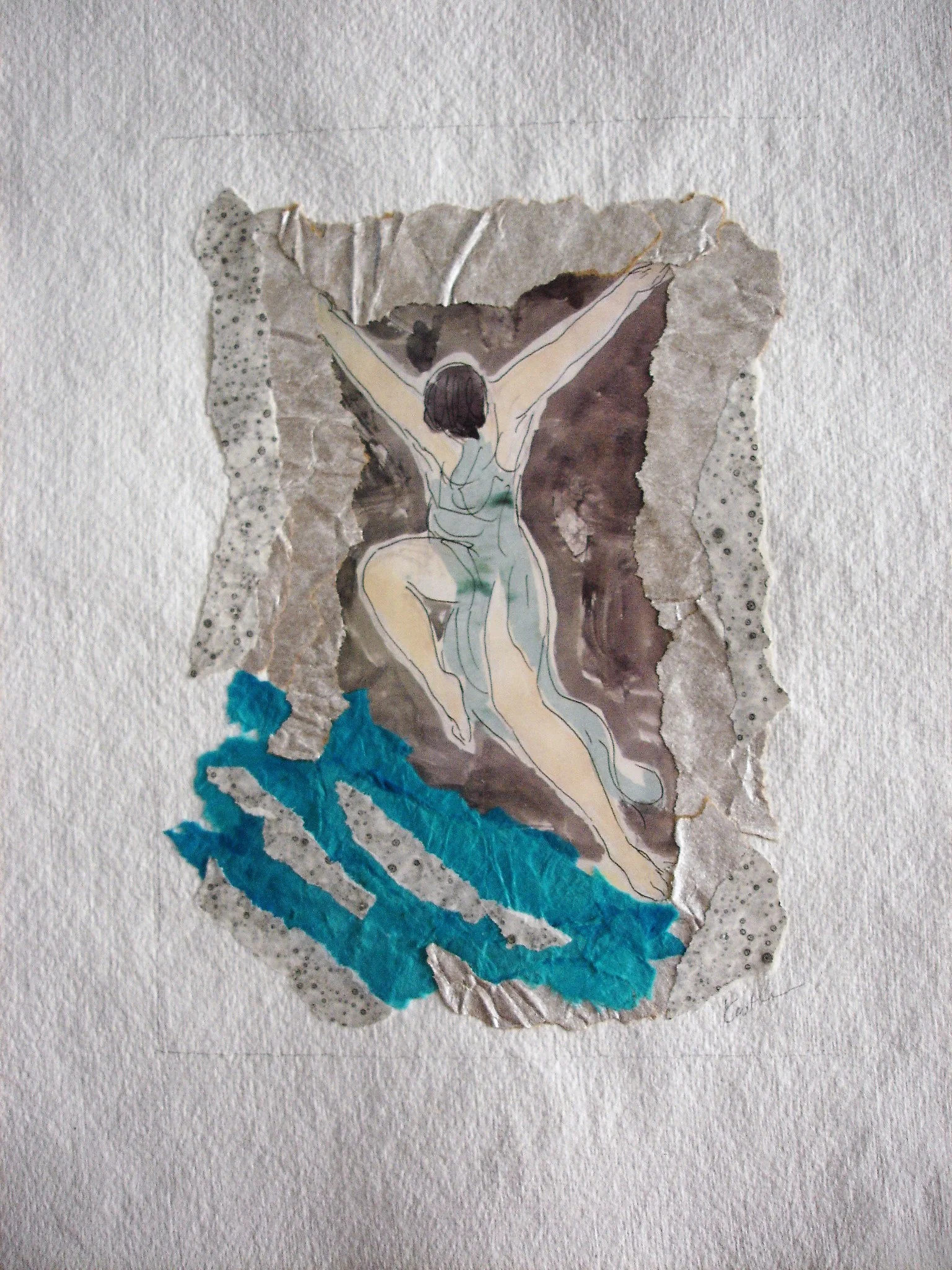 Abstract Woman in Blue