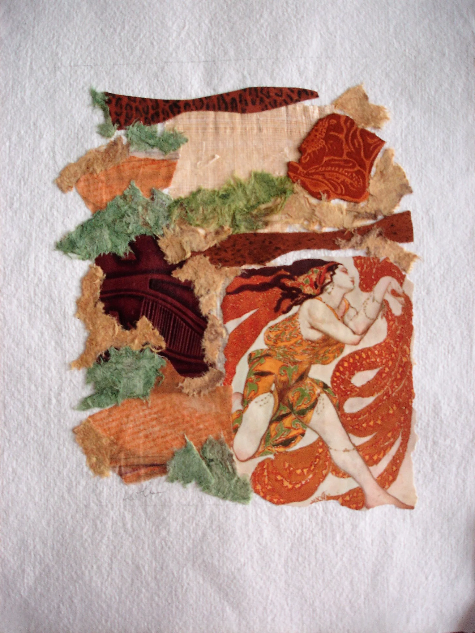 Abstract Woman with Scarf