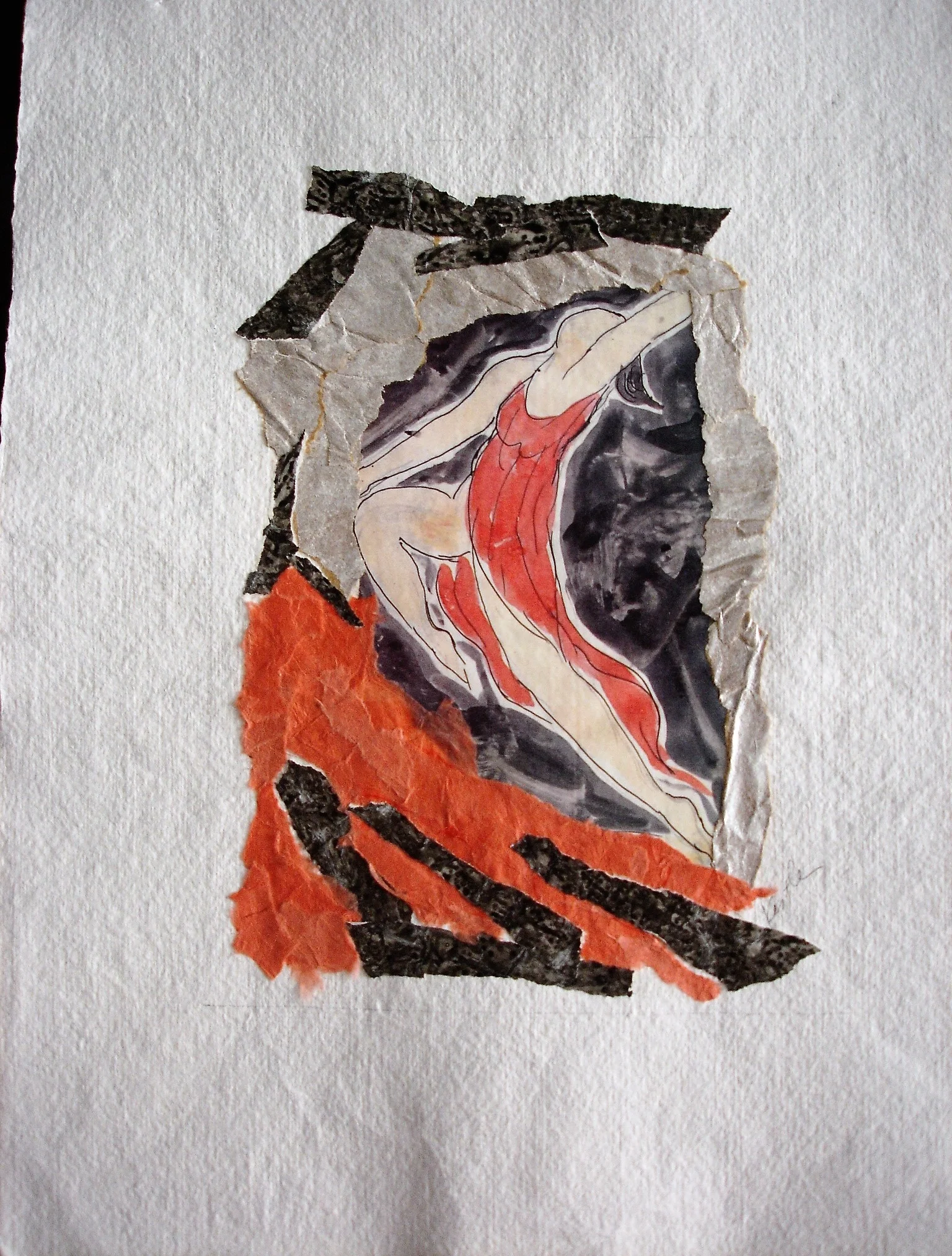 Abstract Woman in Red