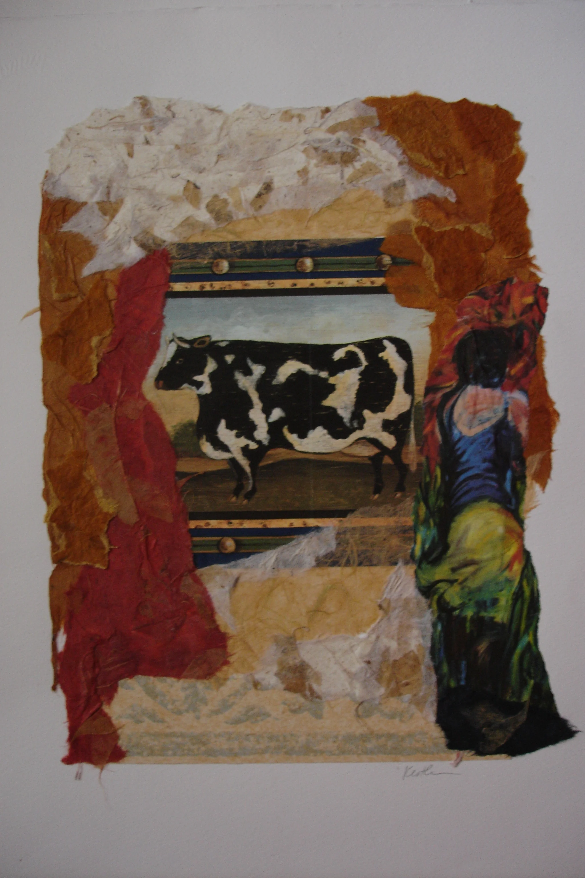 Abstract Human with Cow SOLD.jpg