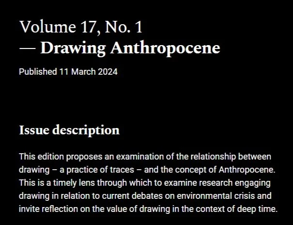 Drawing Anthropocene - Tracey Drawing and Visualisation Research