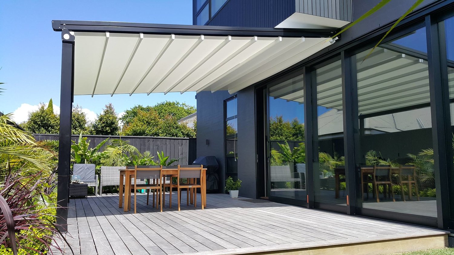 Oztech Retractable Roof Systems Nz, Patio Roofing Options Nz
