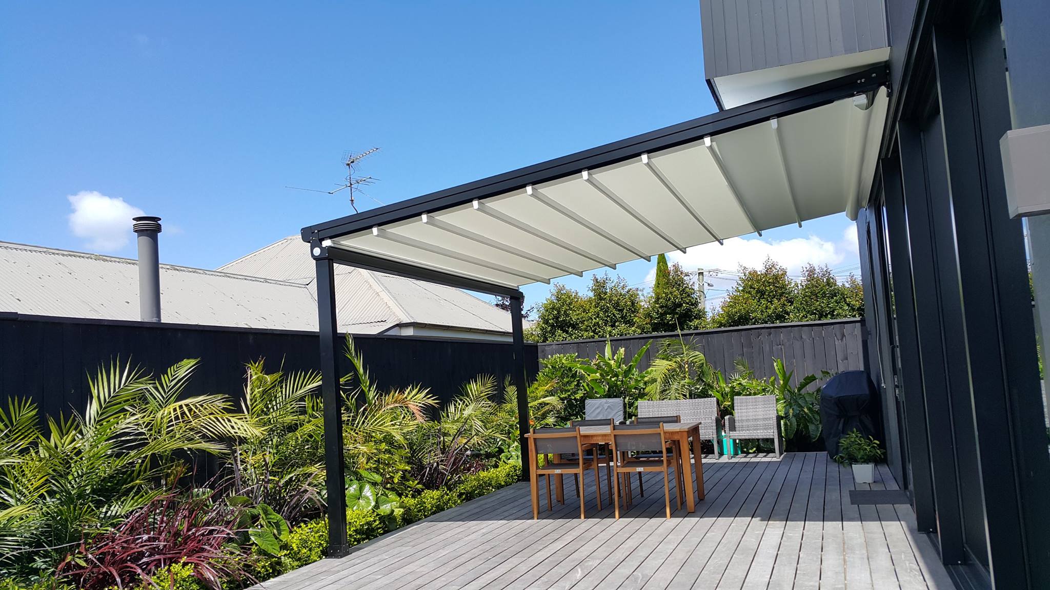 Oztech Retractable Roof Systems Nz, Patio Roofing Options Nz