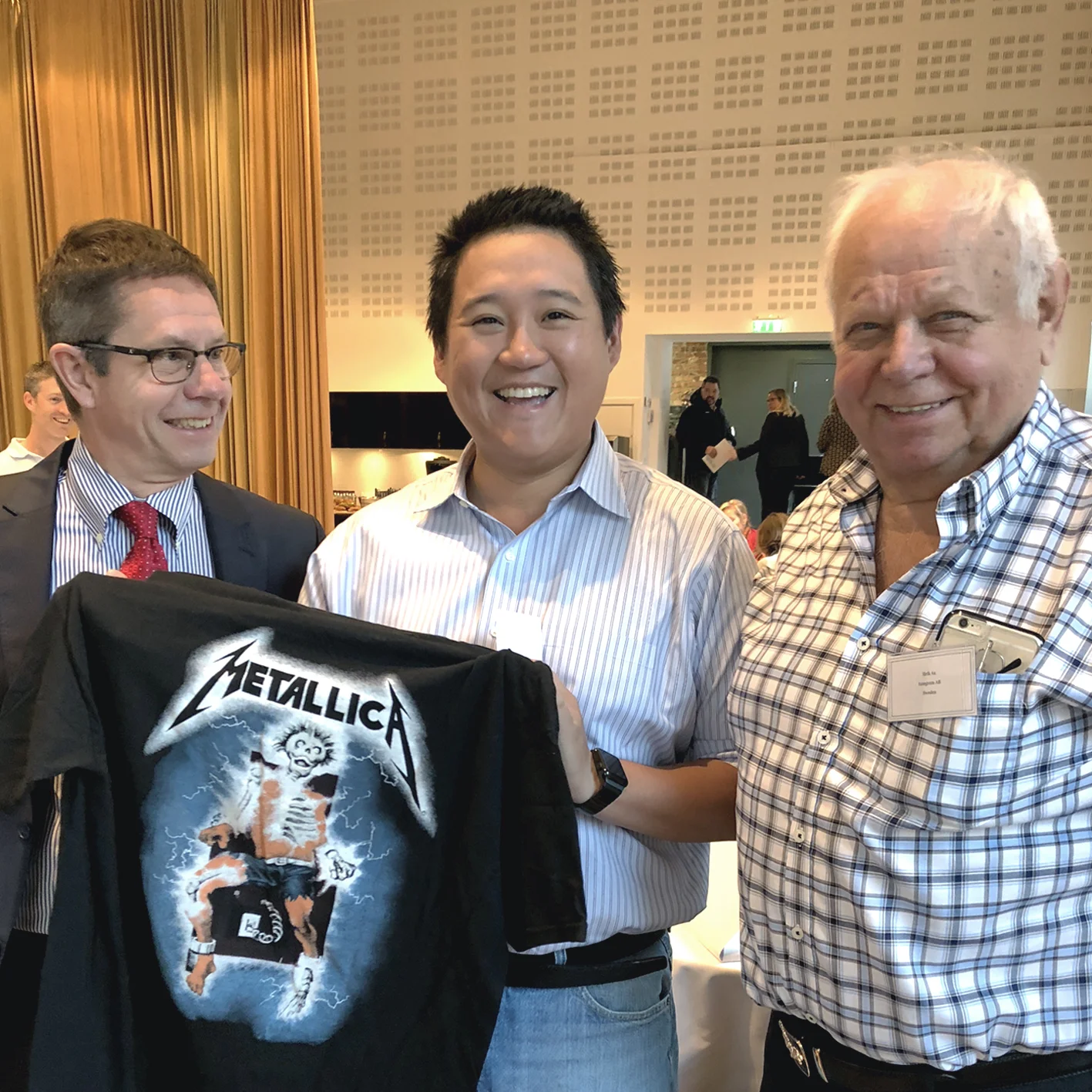 Copy of 2017: Dr Rickard Brånemark (left), Phil (centre) and Erik (right)