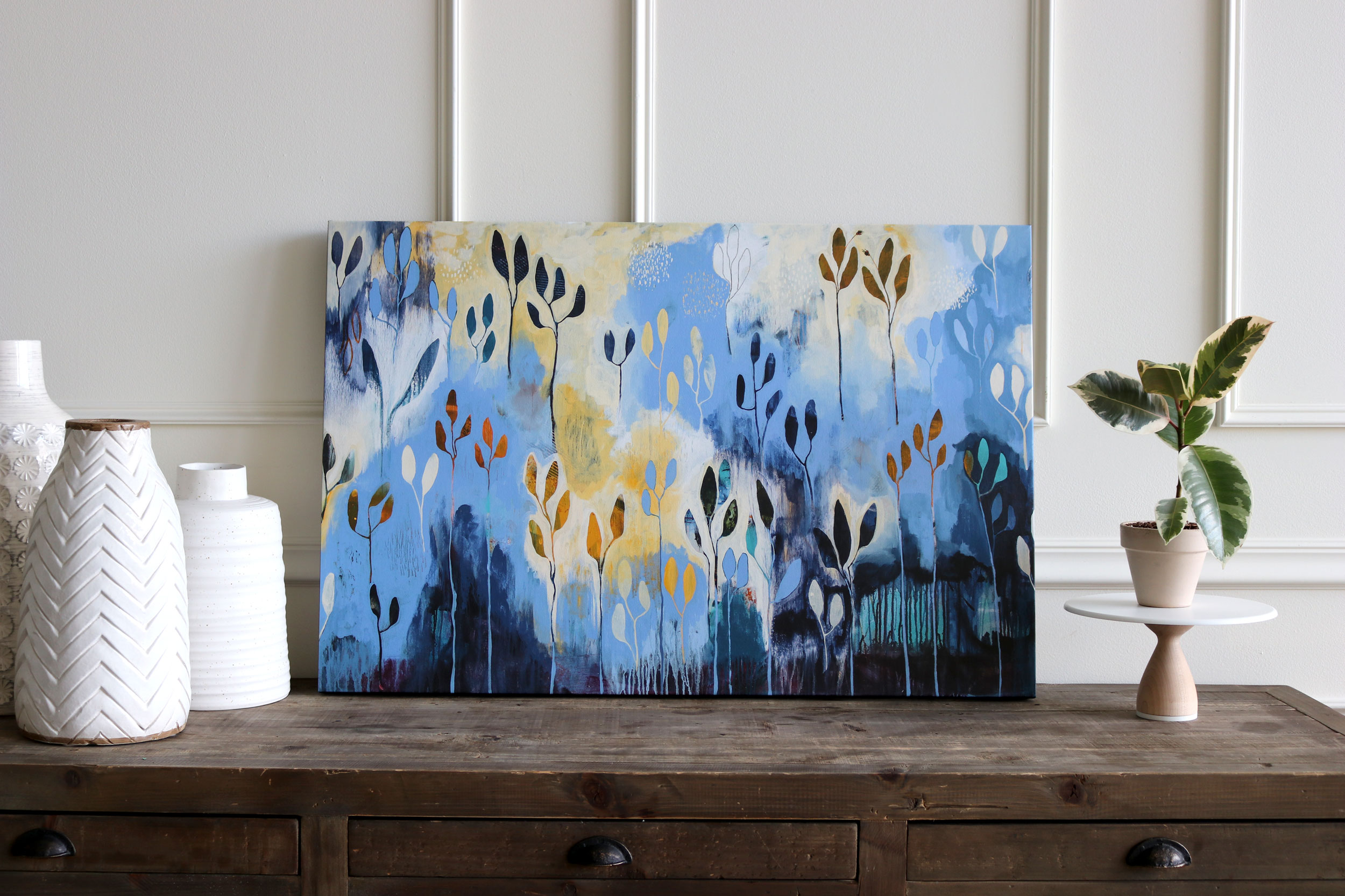 Deep Blue Meditation Large Reproduction