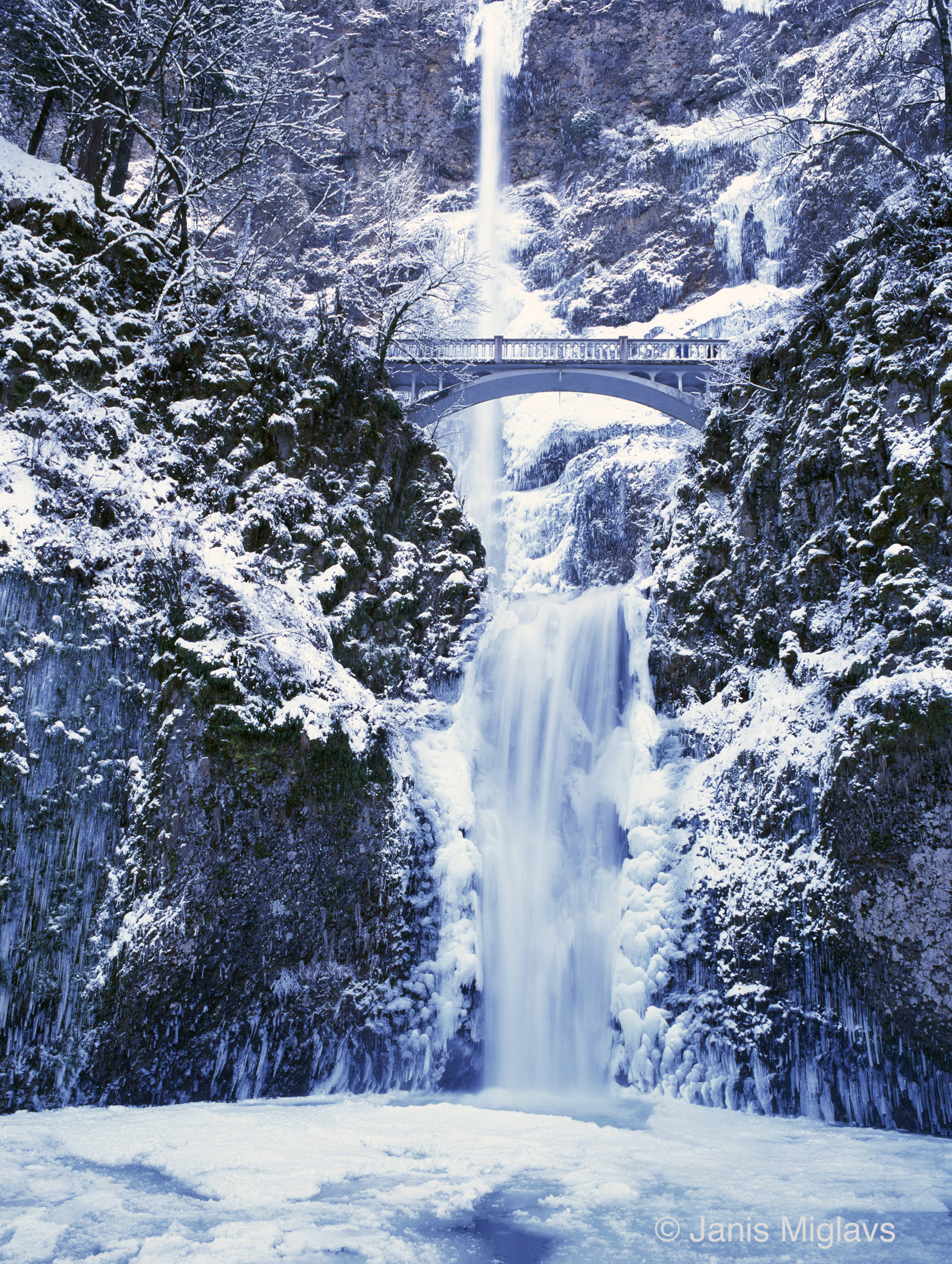 Multnomah Falls Winter