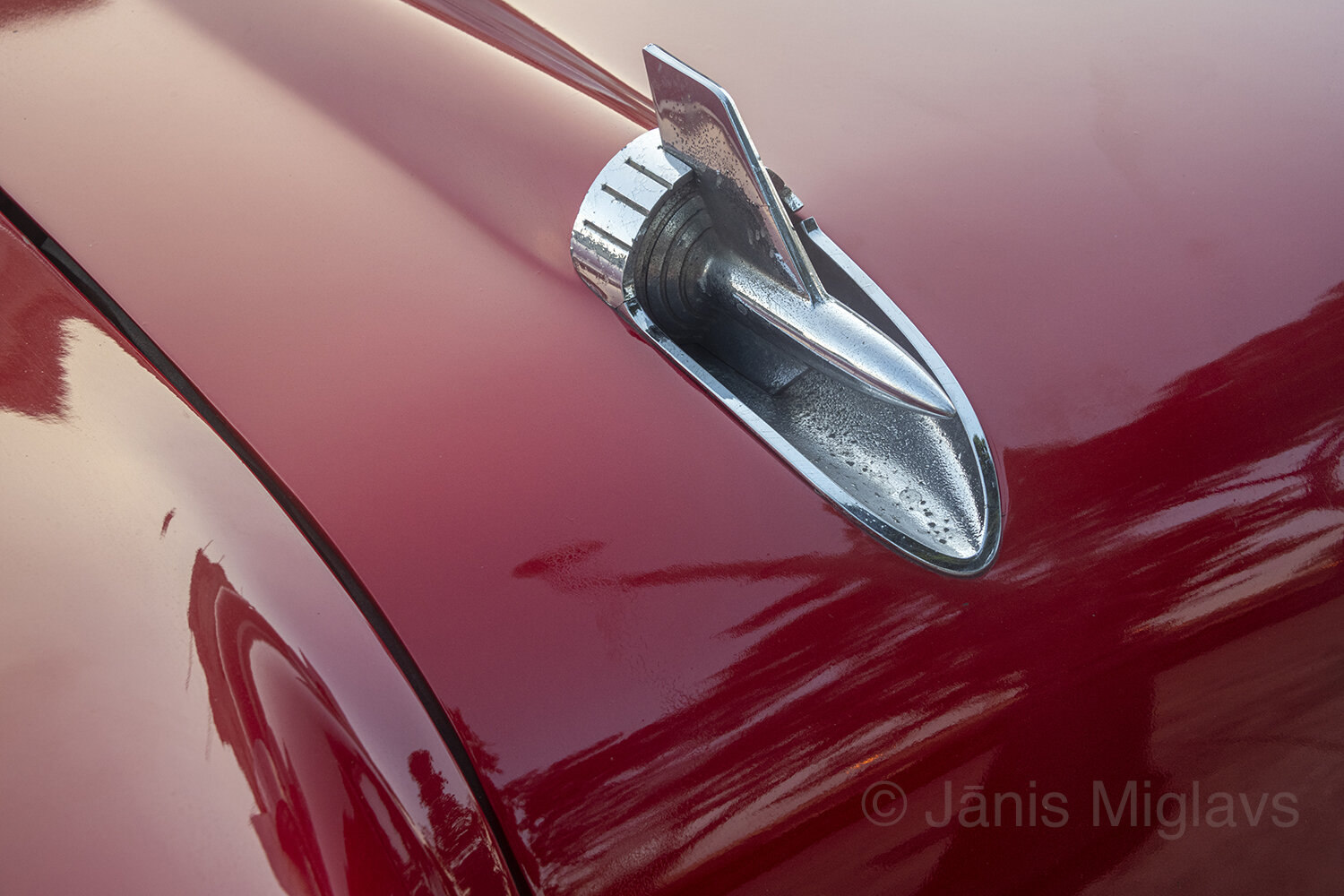 Rocket on Chevy hood 1