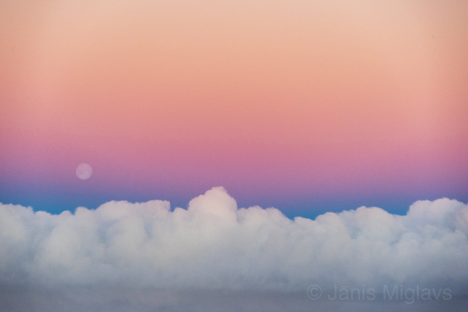 Moonrise above Clouds