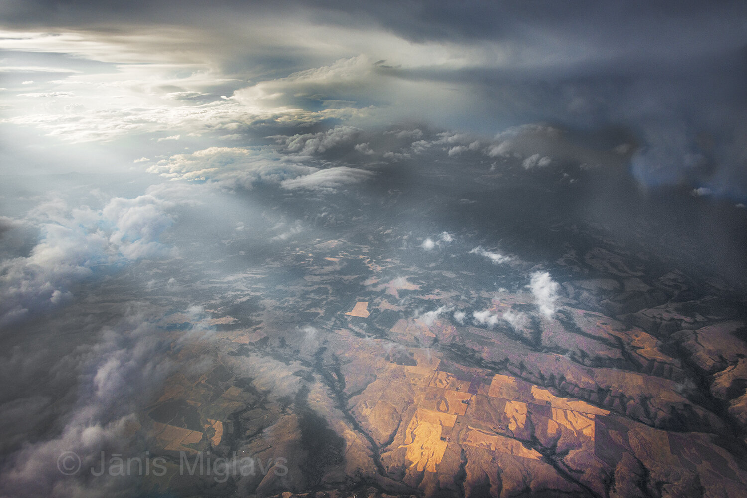 Sun and Rain on Farmland