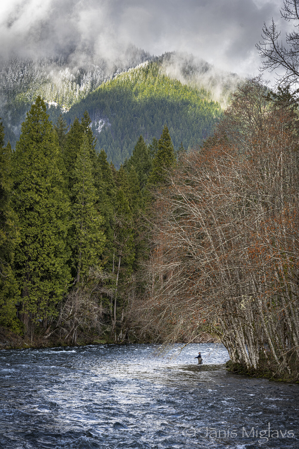 Early Spring fishing on Oregon's McKenzie River