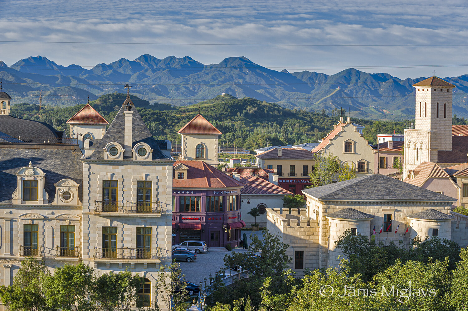 European-style village at Chateau Changyu AFIP Global winery