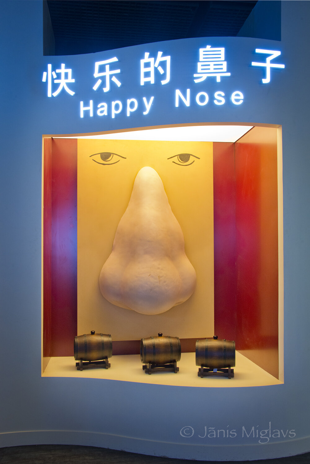 Happy Nose explains the proboscis as a wine sensory tool at Changyu Moser XV.