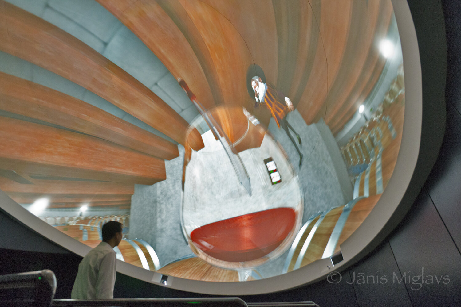 The Changyu Moser winery has a surround the viewer 180-degree theater.