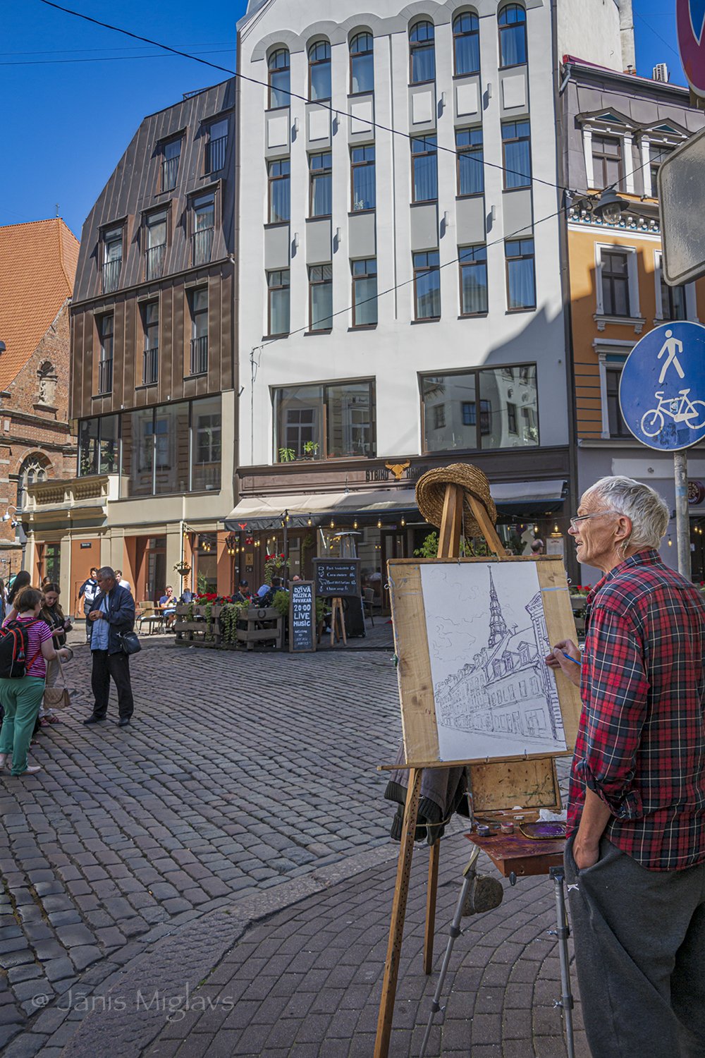 Artist inspired by Old Town Riga