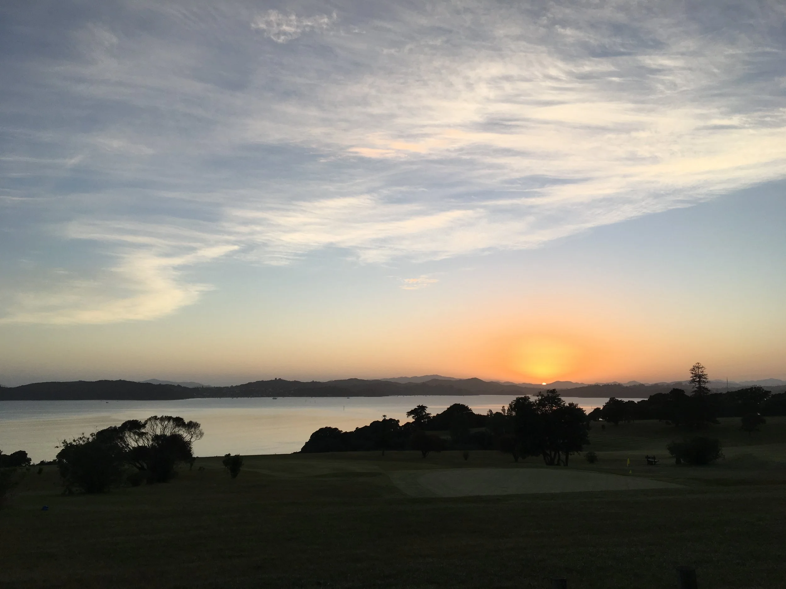 Sunrise over Waitangi