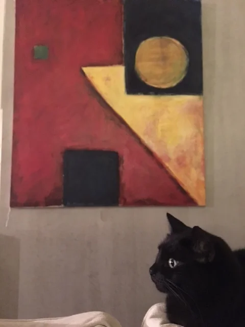 Luna and Painting c. 1995