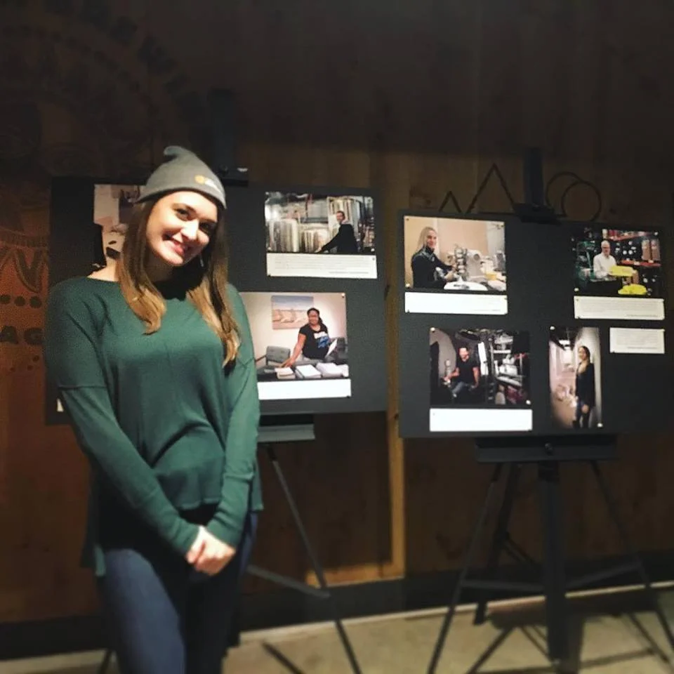 Ciara Zervantian at the opening for the Entrepreneurs of Anchorage Portrait Gallery