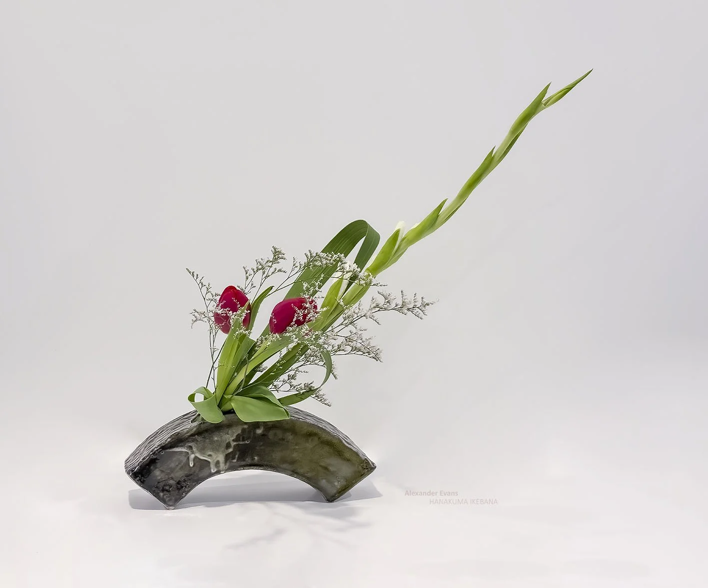 Tulip and Gladiola in arch vase.jpg