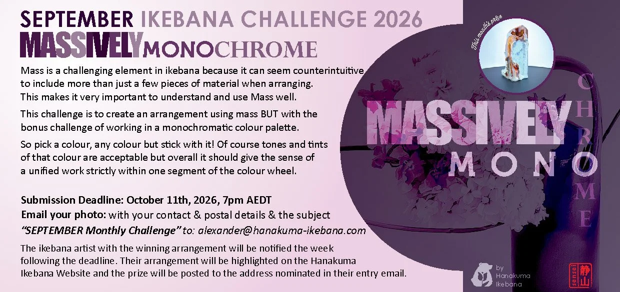 2026 Monthly Ikebana Challenge September Edition 