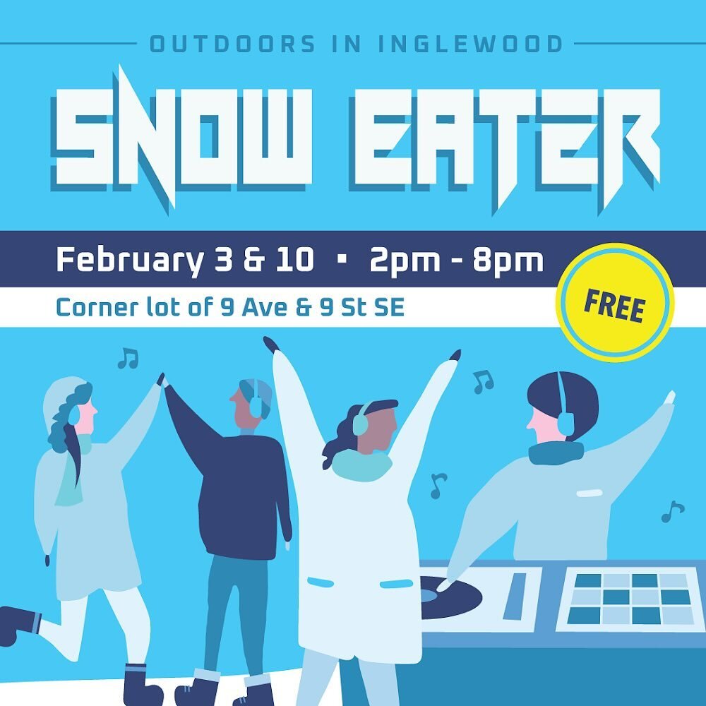 SNOW EATER IN INGLEWOOD //
Make plans to be in @inglewoodyyc on Saturday, February 3, 2024 starting at 2 p.m. at the former Farmer Jones Carz lot at 925 9 Avenue SE. Embrace winter and celebrate the outdoors with DJ&rsquo;s, live music, dancing and d