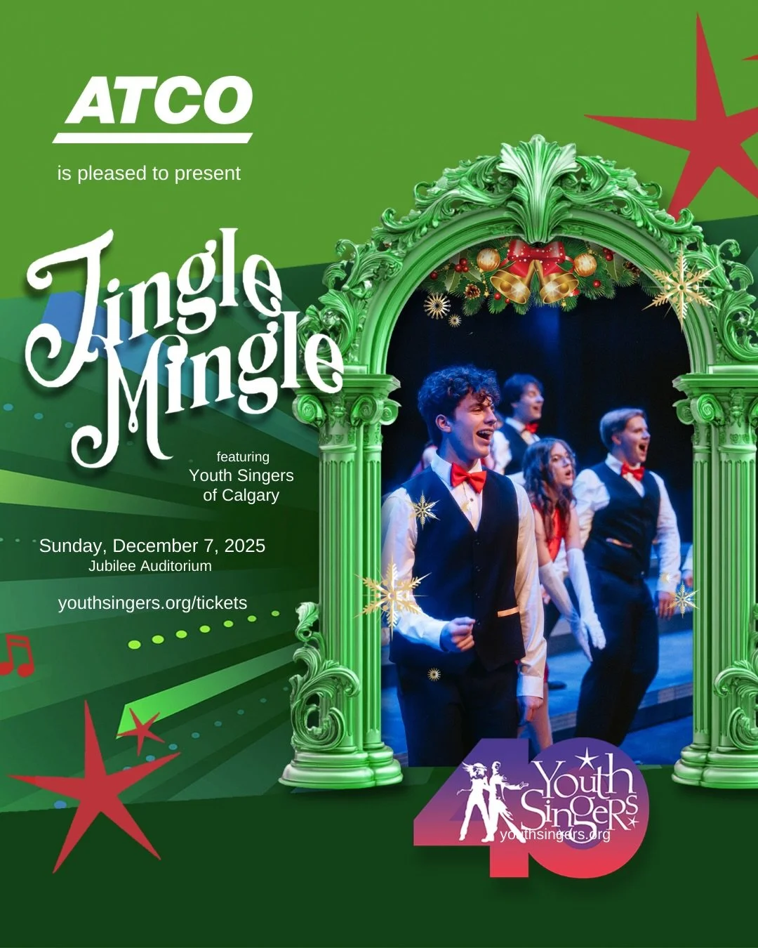 JINGLE MINGLE // One of our favourite holiday traditions is this weekend and you&rsquo;re in luck because there are still a few tickets remaining! @youthsingersofcalgary&rsquo;s annual Christmas show always gets us in the spirit. We can&rsquo;t wait 
