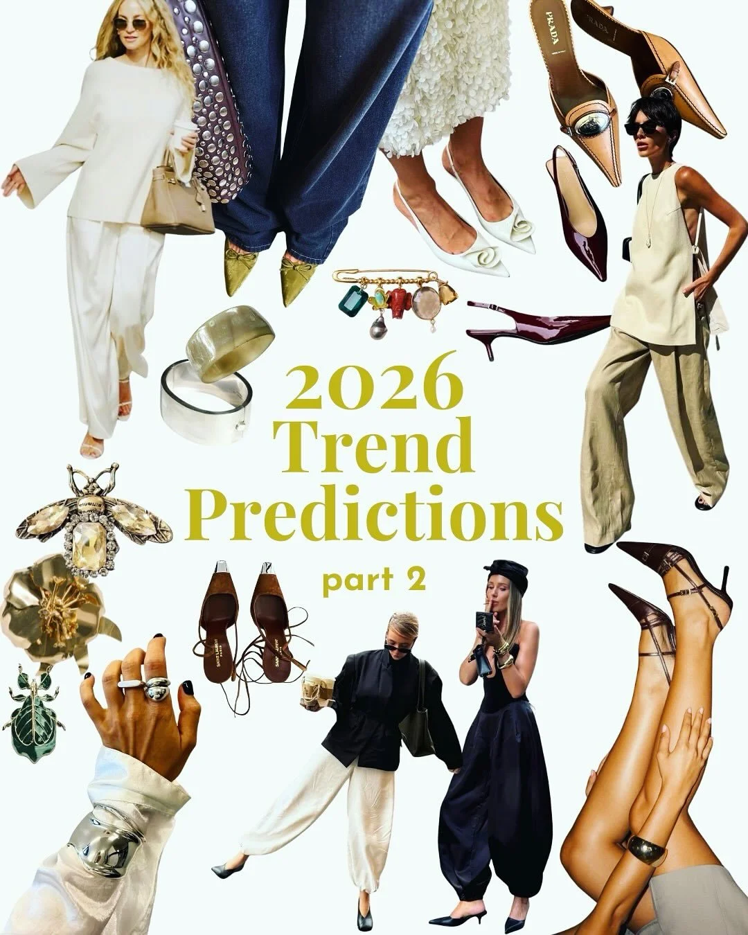 FASHION FRIDAY #2 // More inspiration for all of us to feel alive in the new year! Here&rsquo;s to bangles and brooches, pointy shoes, tailored balloon pants and minimalism 💖 Happy Shopping your closet and favourite boutiques! 

#supportlocal #fashi