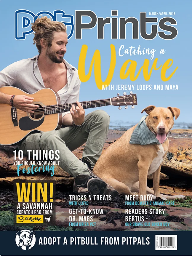 Jeremy Loops on the latest cover of Pet prints Magazine photographed by Emma O'Brien