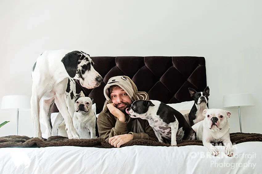 Roger Goode photographed by dog photographer Emma O'Brien