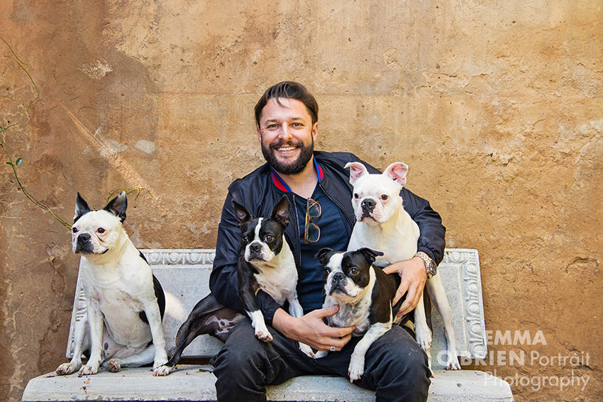 Roger Goode photographed by dog photographer Emma O'Brien