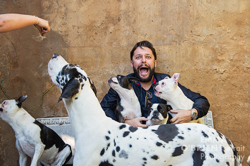 Roger Goode photographed by dog photographer Emma O'Brien