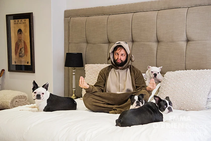 Roger Goode photographed by dog photographer Emma O'Brien